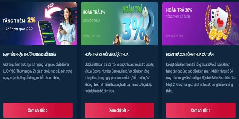 Ưu đãi nạp tiền lần đầu tại GUN88